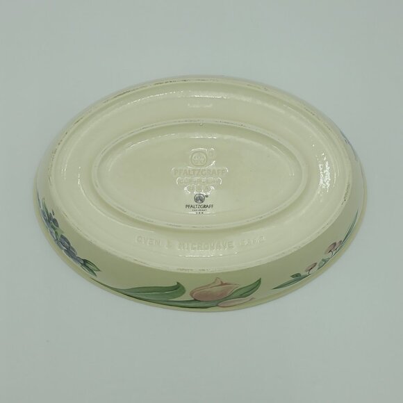 Pfaltzgraff Garden Party Oval Casserole Baking Dish Vegetable Serving Bowl - Picture 6 of 8